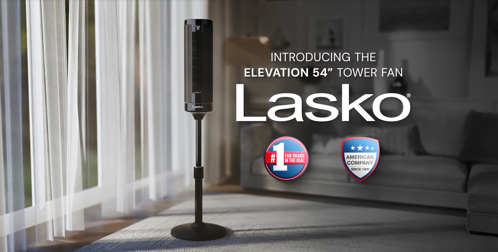 Amazon.com: Lasko Elevation Adjustable Tower Fan 42”-54”, Pedestal