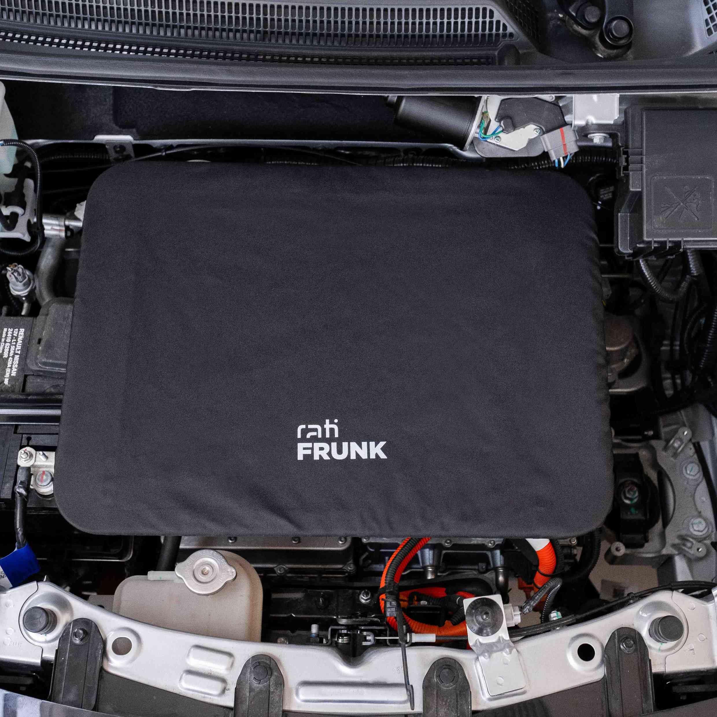 Rati Frunk I Convient pour Dacia Spring (2021-) I Coffre Avant à équiper avec Support et Capuchon de Protection élastique I Installation Rapide et Facile dans Le Compartiment Moteur (Printemps 2021)