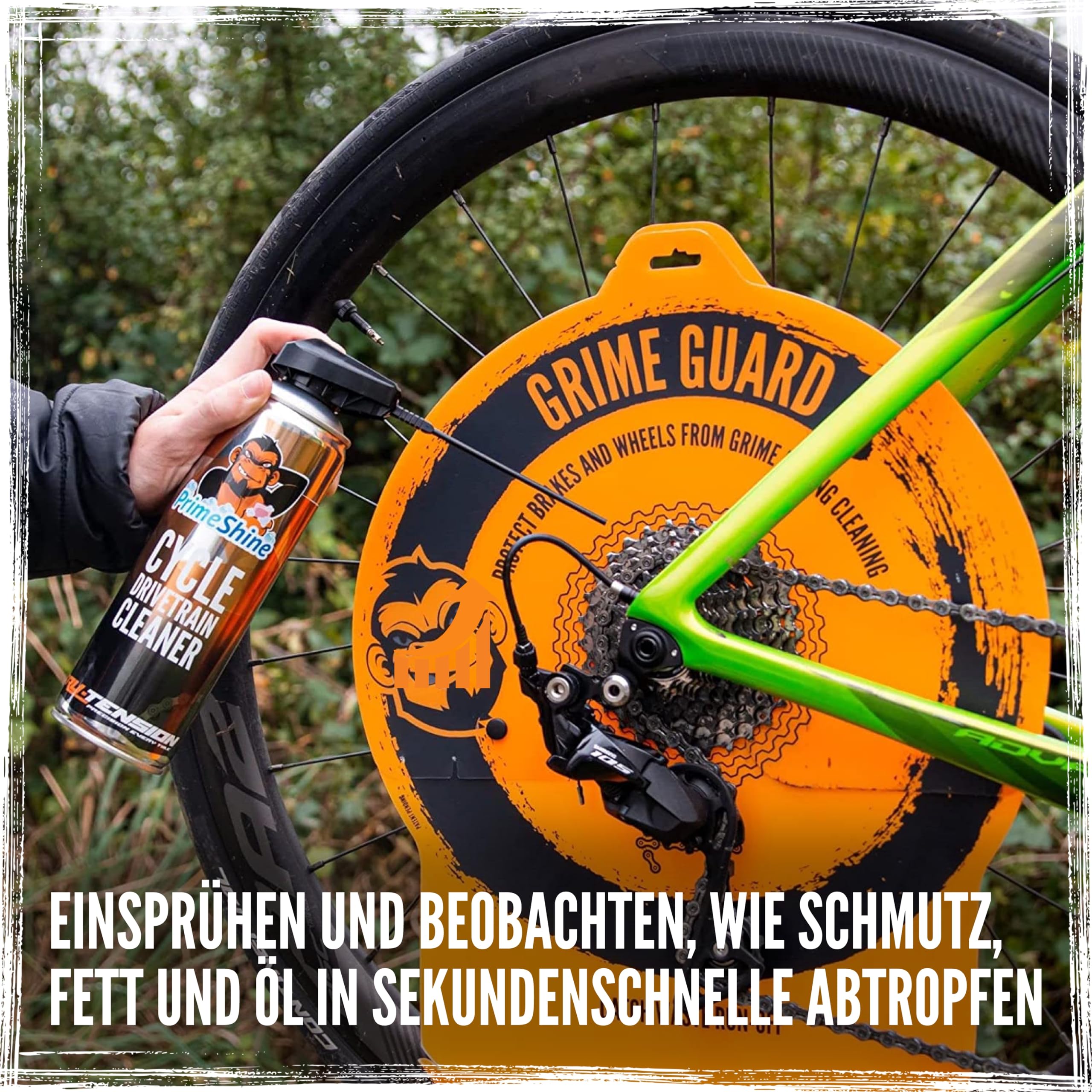 Tru-Tension | Grime Guard für Fahrräder | Schützen Sie Bremsen und Räder während der Reinigung | Fahrradwerkzeuge und Zubehör (nur für Fahrräder geeignet)