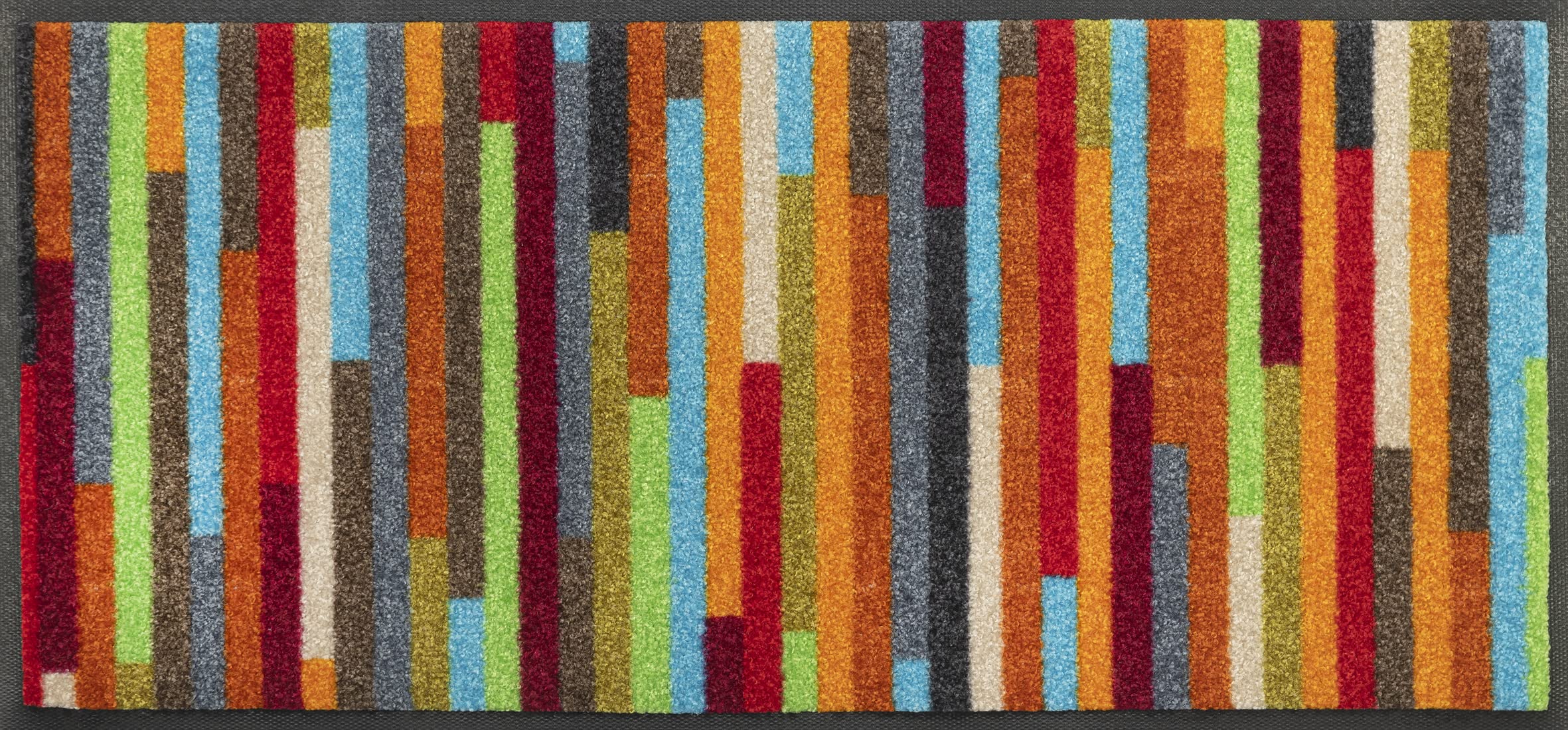 wash+dry doormat, Mikado Stripes 35x75cm, inside and outside, washable
