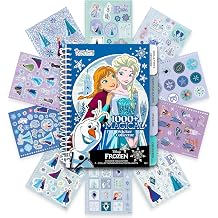 Fashion Angels Disney Frozen 1000+ Tabbed Sticker Collection Book | Includes Holographic, Vinyl & Alphabet Stickers with Elsa, Anna, Olaf & Friends, Ages 6+