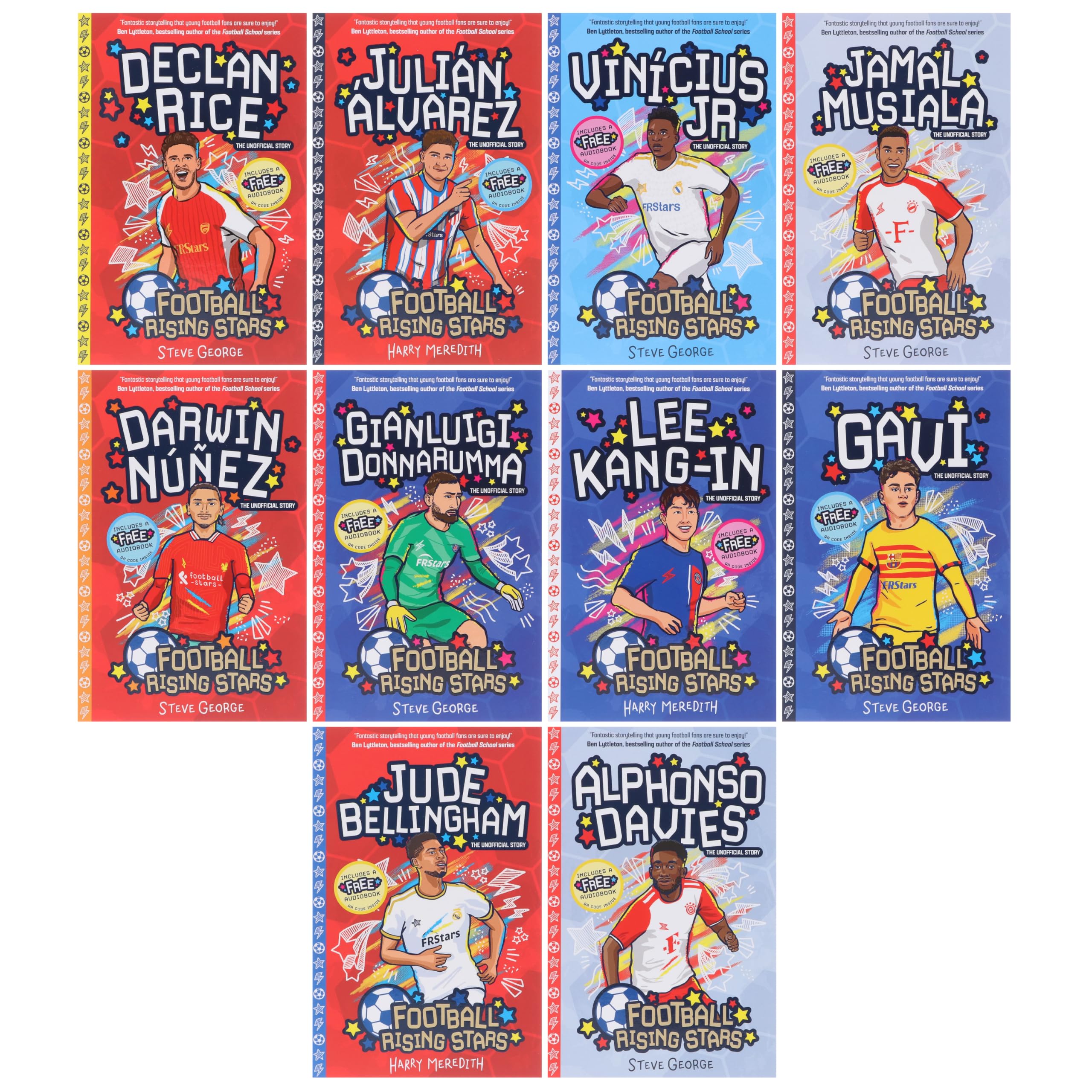 Football Rising Stars Volume 2: 10 Book Collection