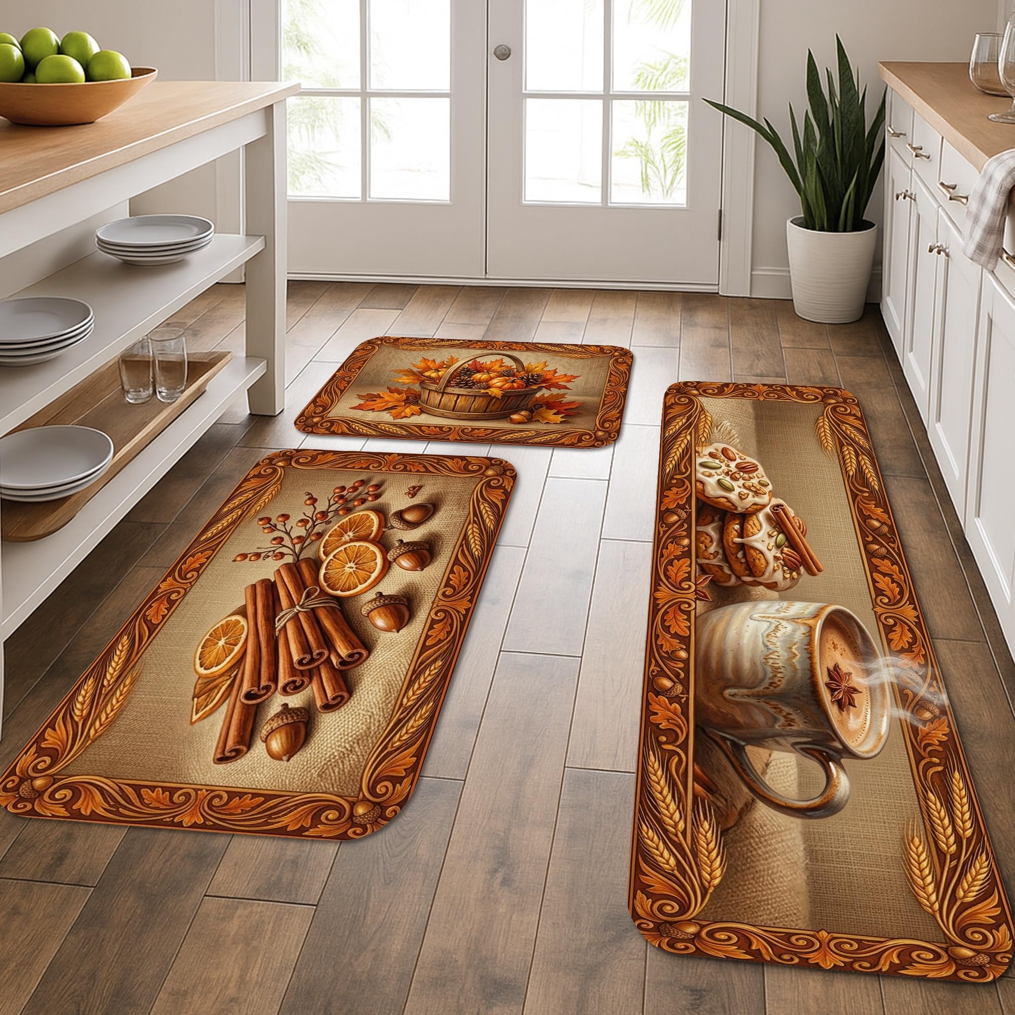 Tapis de cuisine lavables et tapis rustiques confortables pour entrée et buanderie