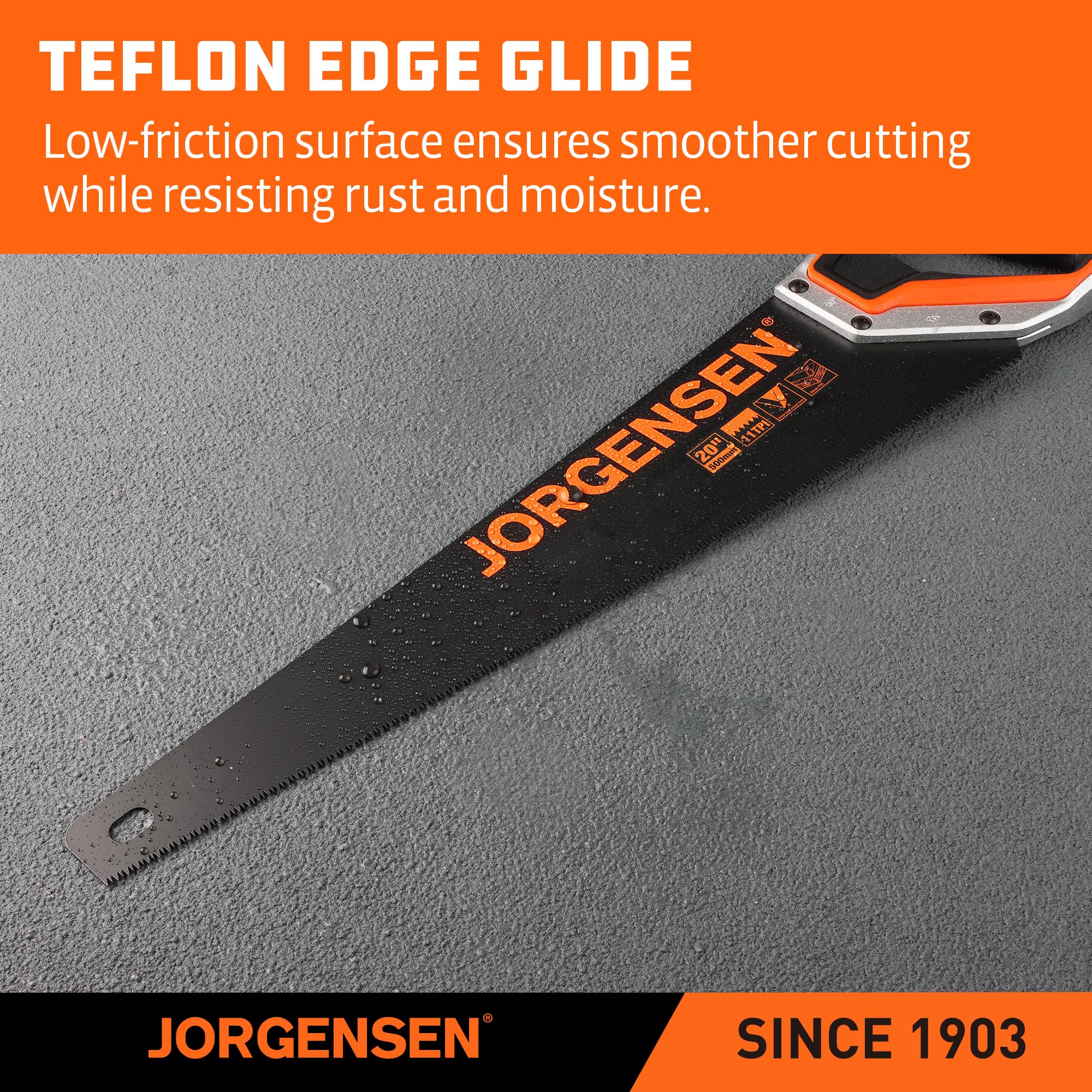 Jorgensen 20" Hand Saw - Durable Wood Cutting Tool -4 Jorgensen 20" Hand Saw - Durable Wood Cutting Tool -4