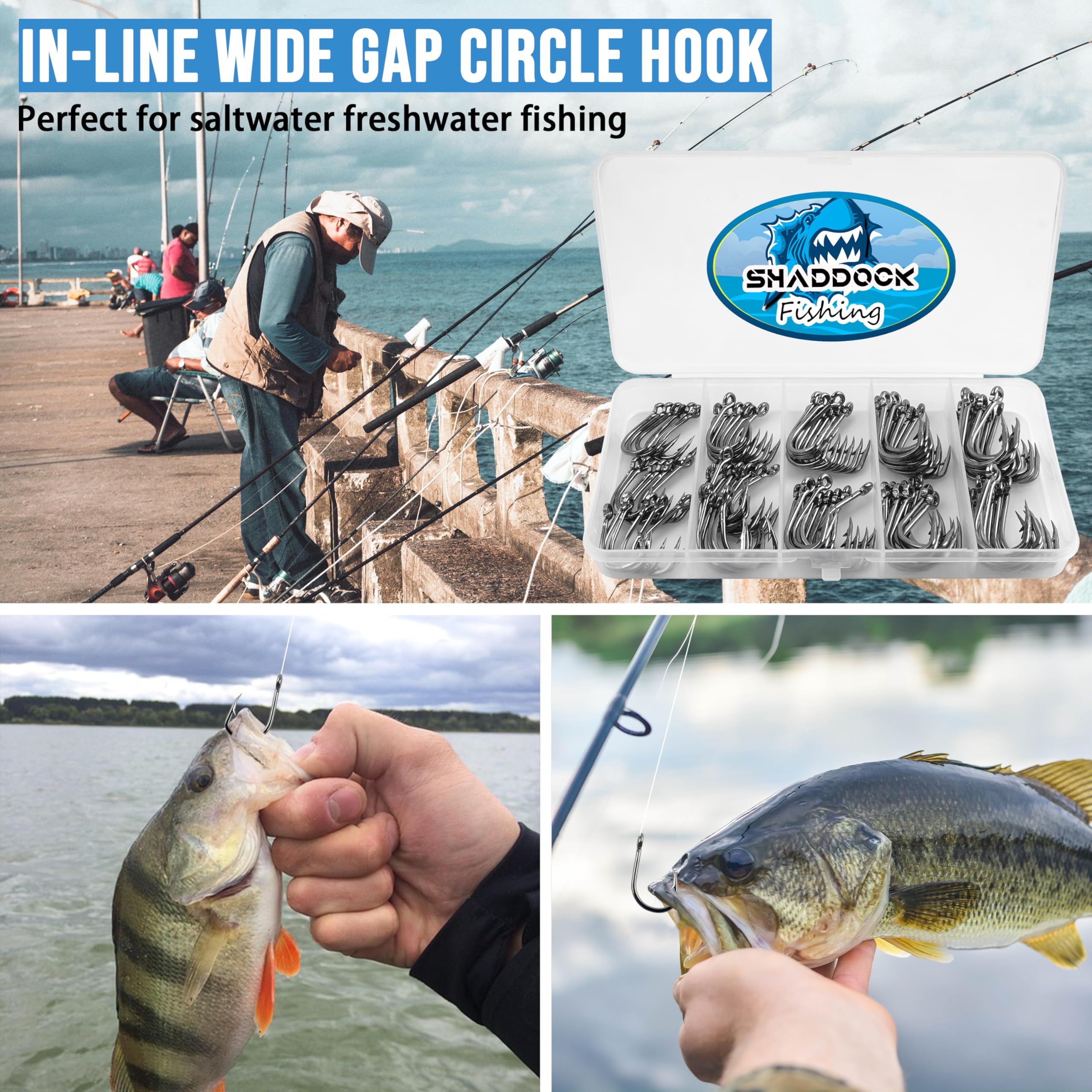 Amazon | ライブベイトフック 海水釣りフック 100個 サークルフック