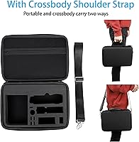 Vista 5 de PellKing Funda para DJI Osmo Pocket 3 Creator Combo Accesorios – Bolsa de almacenamiento de viaje personalizada portátil grande con correa