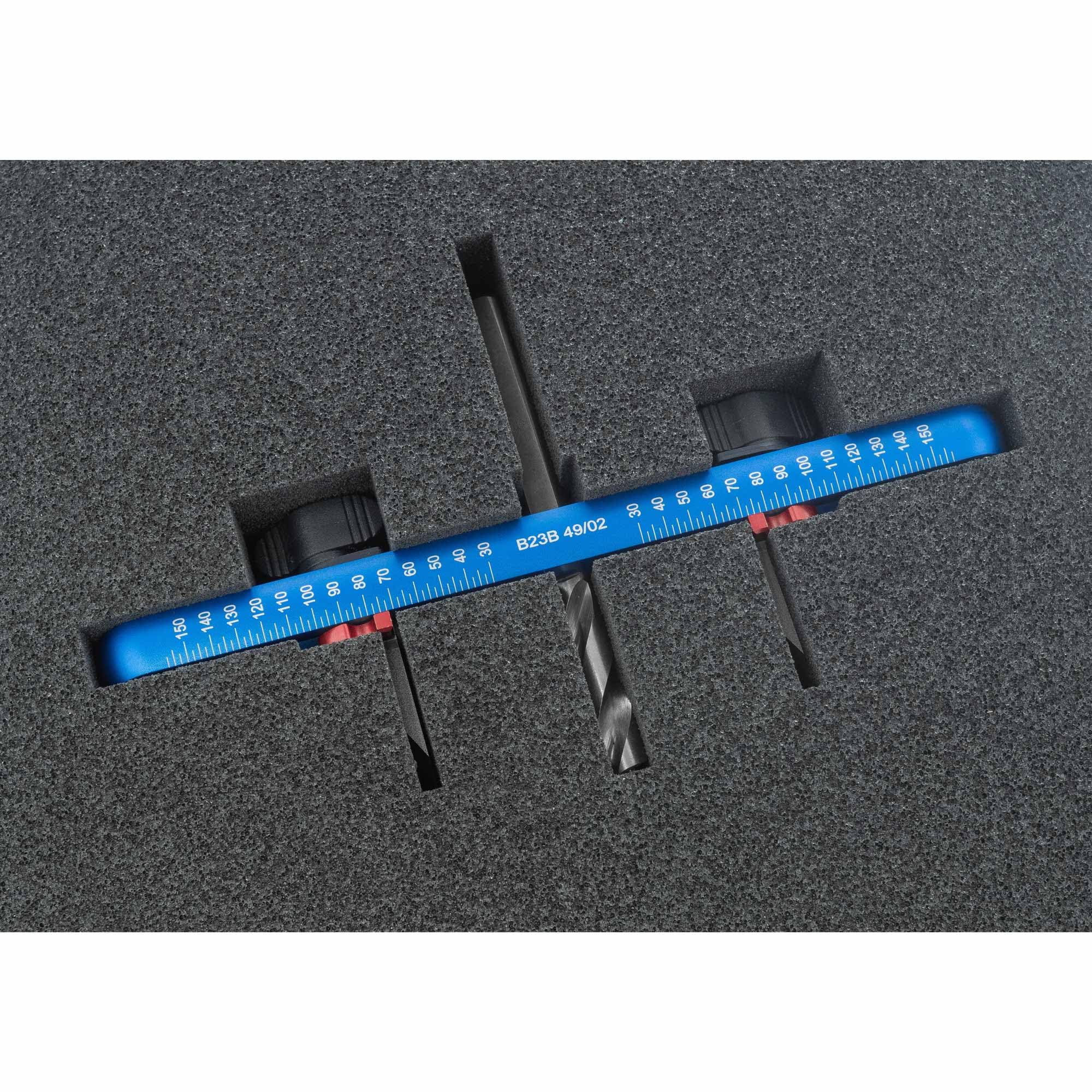 ENT 94000 Kreisschneider Ø 30–150 mm – Verstellbarer Lochbohrer für Holz, MDF & Spanplatten | Präzise Kreisausschnitte & Kreisscheiben | HW-Klingen, höhenverstellbarer Bohrer, 8 mm Schaft