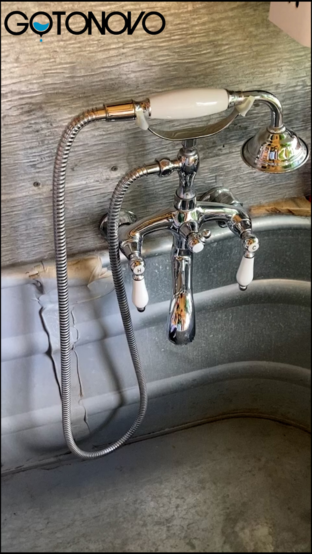 &liebe アントン gotonovo Antique brass Clawfoot Bathtub Faucet Wall Mount