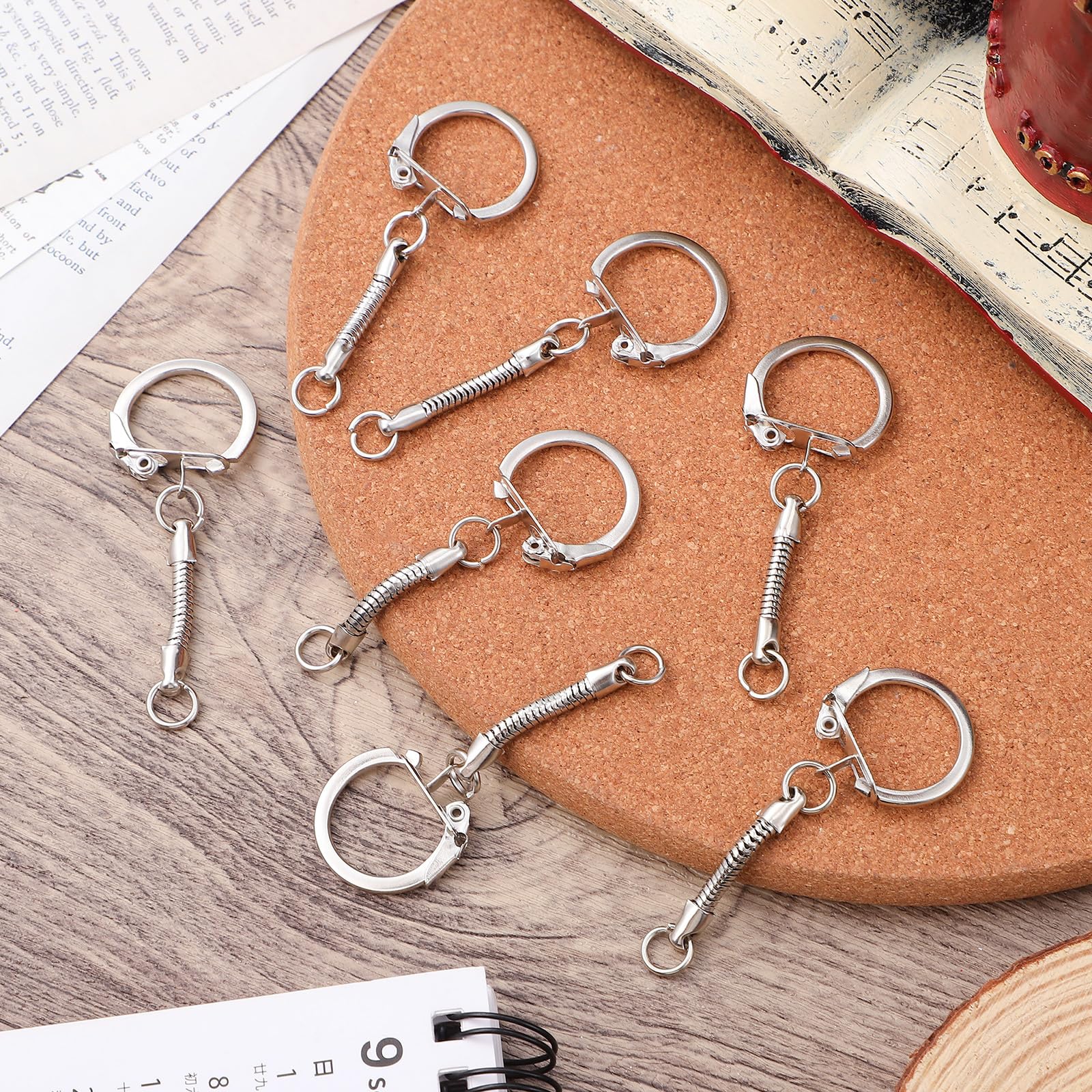 Amazon.com: COHEALI Key Chain Kit: 30pcs Snake Key Ring With Chain