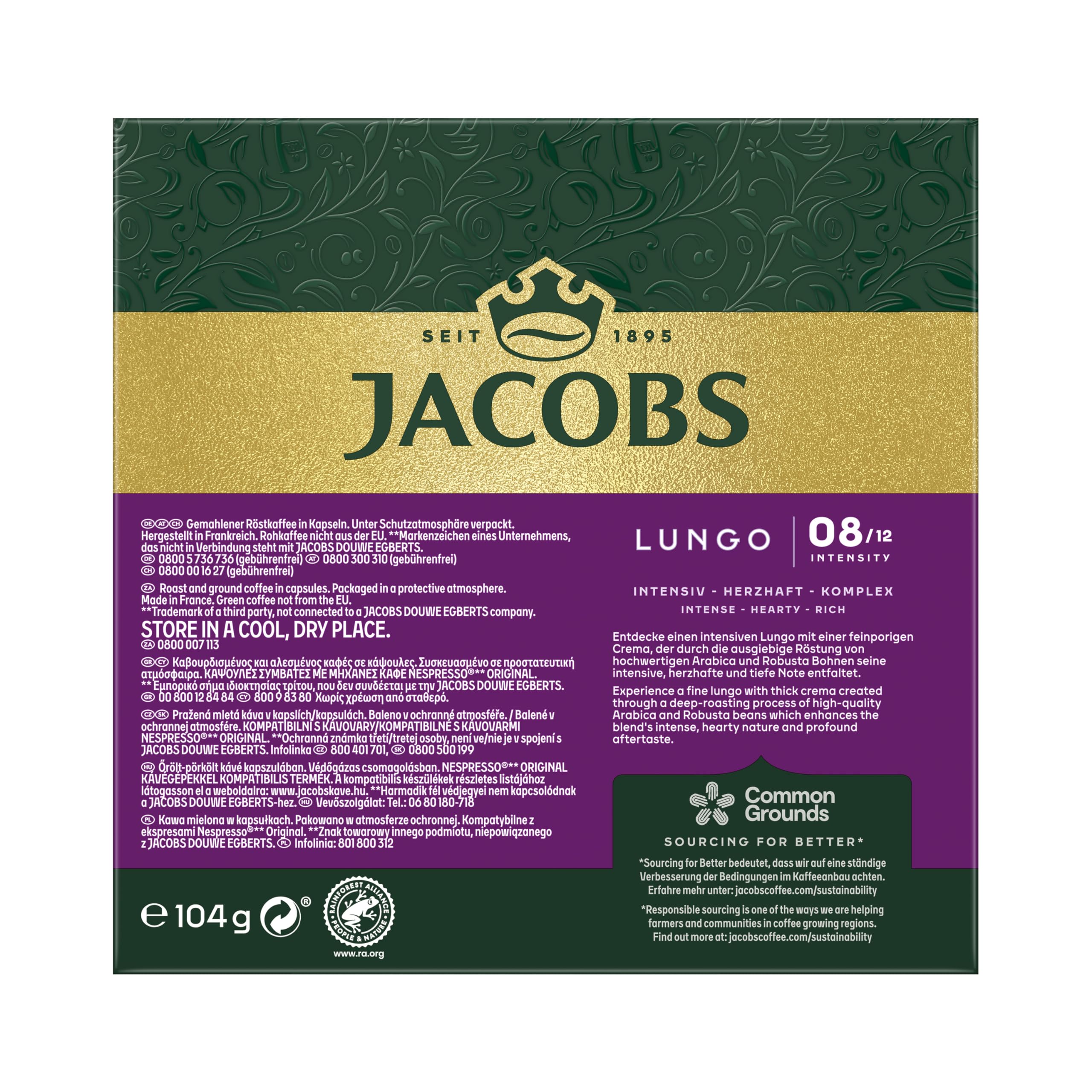 Jacobs Kapsułki do Kawy, 200 sztuk