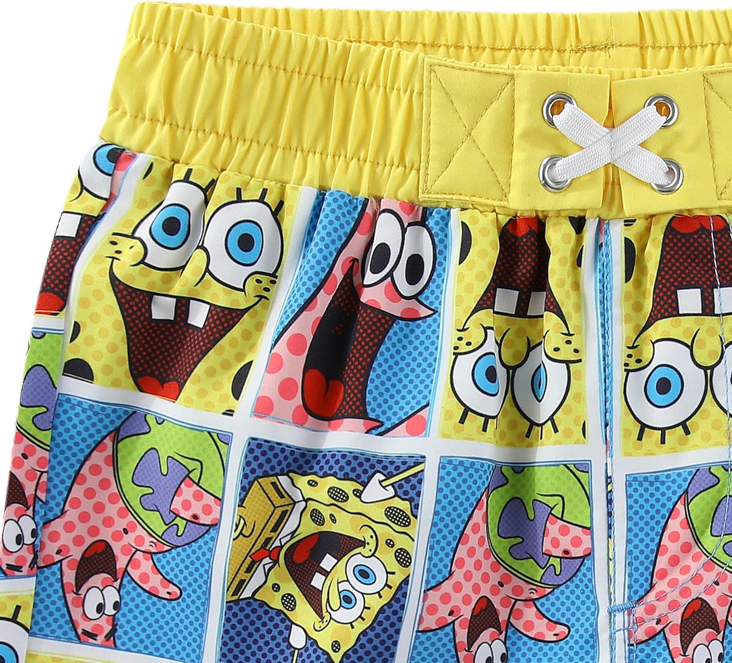 Nickelodeon Spongebob Squarepants Boys UPF 50+ Swim Trunks Shorts Bathing Suit for Big Kids