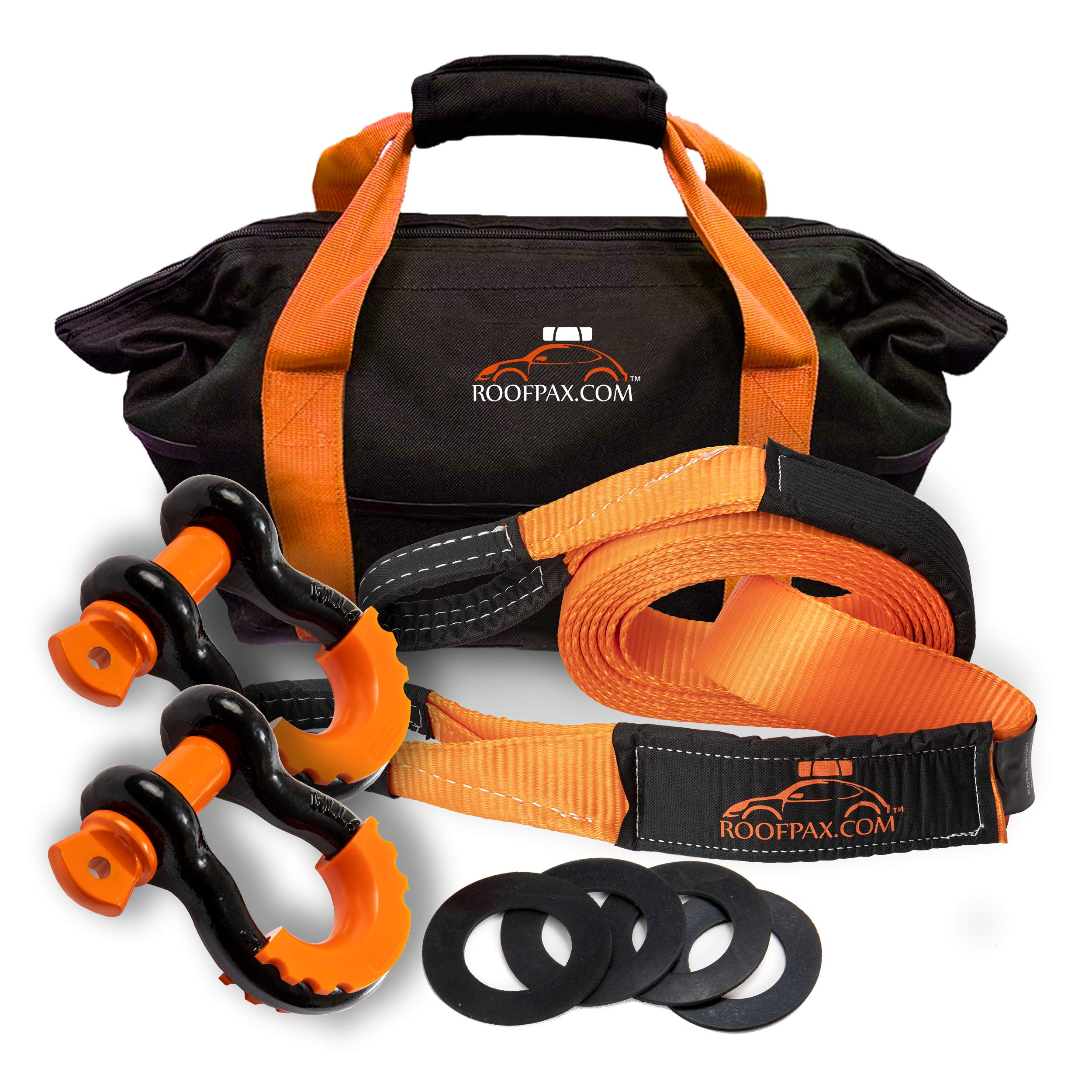 Buy RoofPax 3/4" Shackles Black DRing Shackle Set (2Pack), 9,500