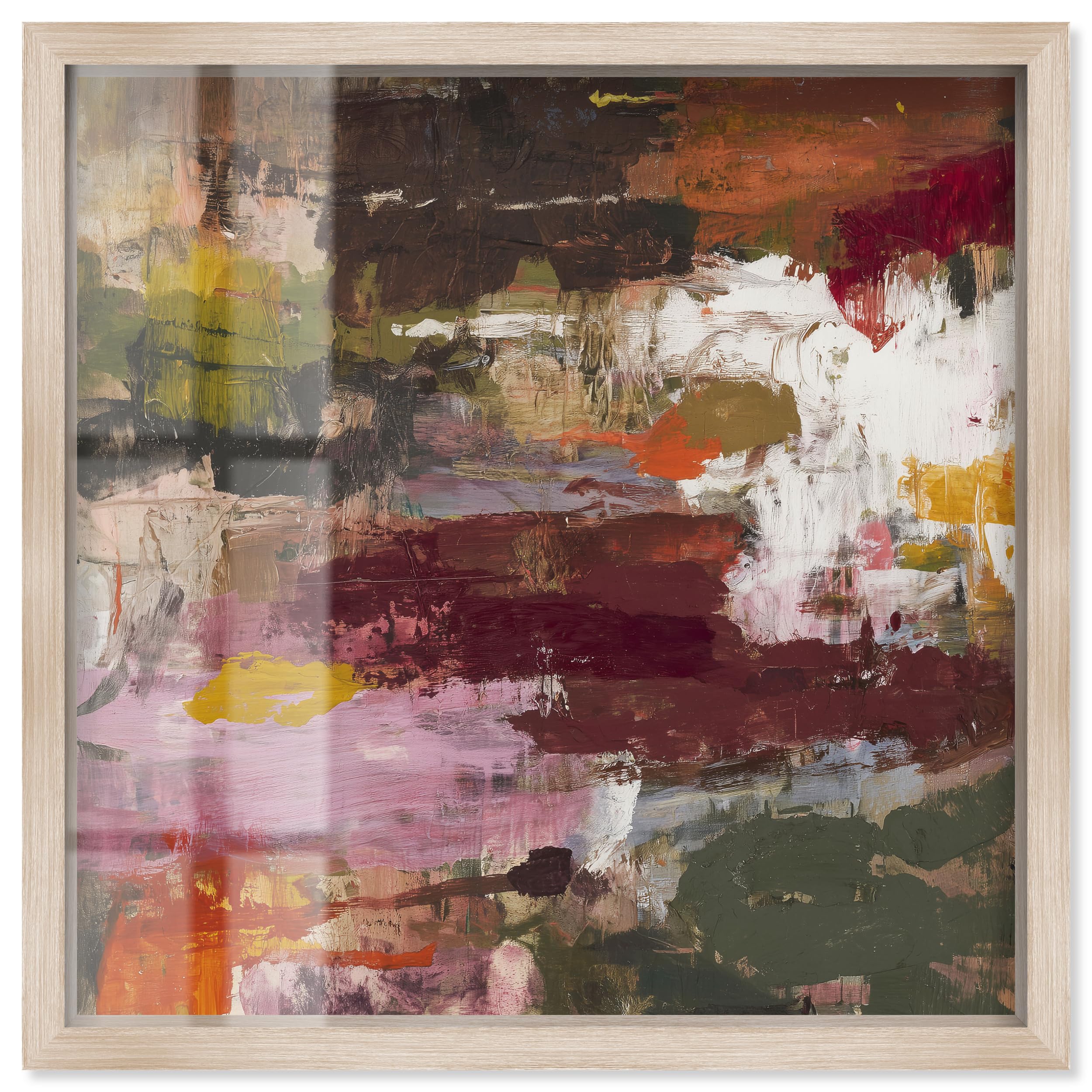 Art Remedy Subterranean Pulse I Shadowbox Druck Büro Wanddekoration Blonder Rahmen 50,8 x 50,8 cm