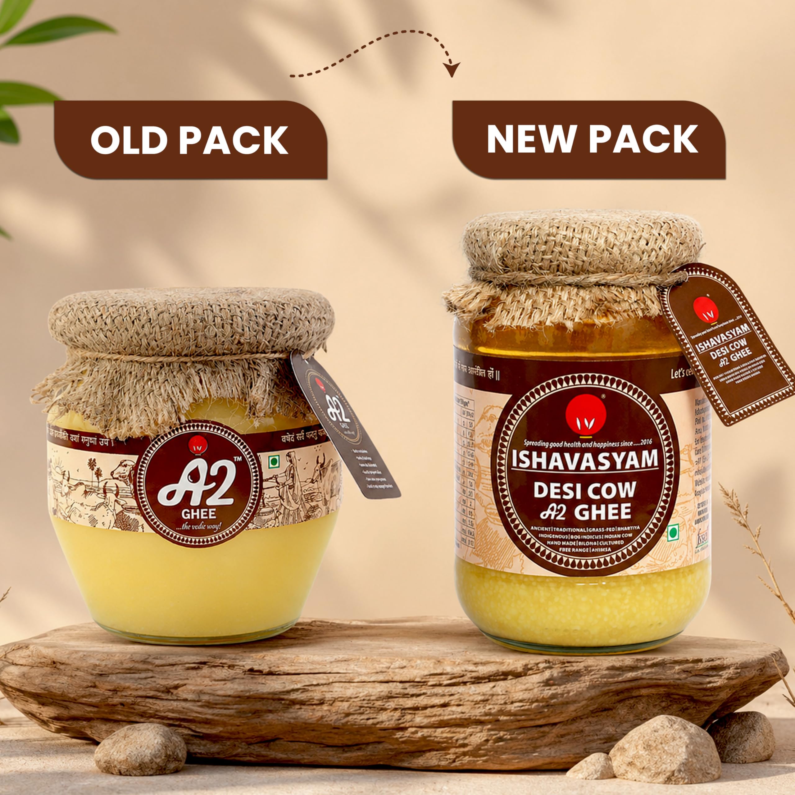 Isha Vasyam Ghee Ghee Desi Gir Cow's Vedic Traditional Ghee A2 Ghee de vaca, 500 ml