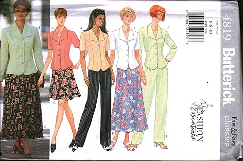 4819 Misses Butterick - Pantalones de falda con patrón de costura