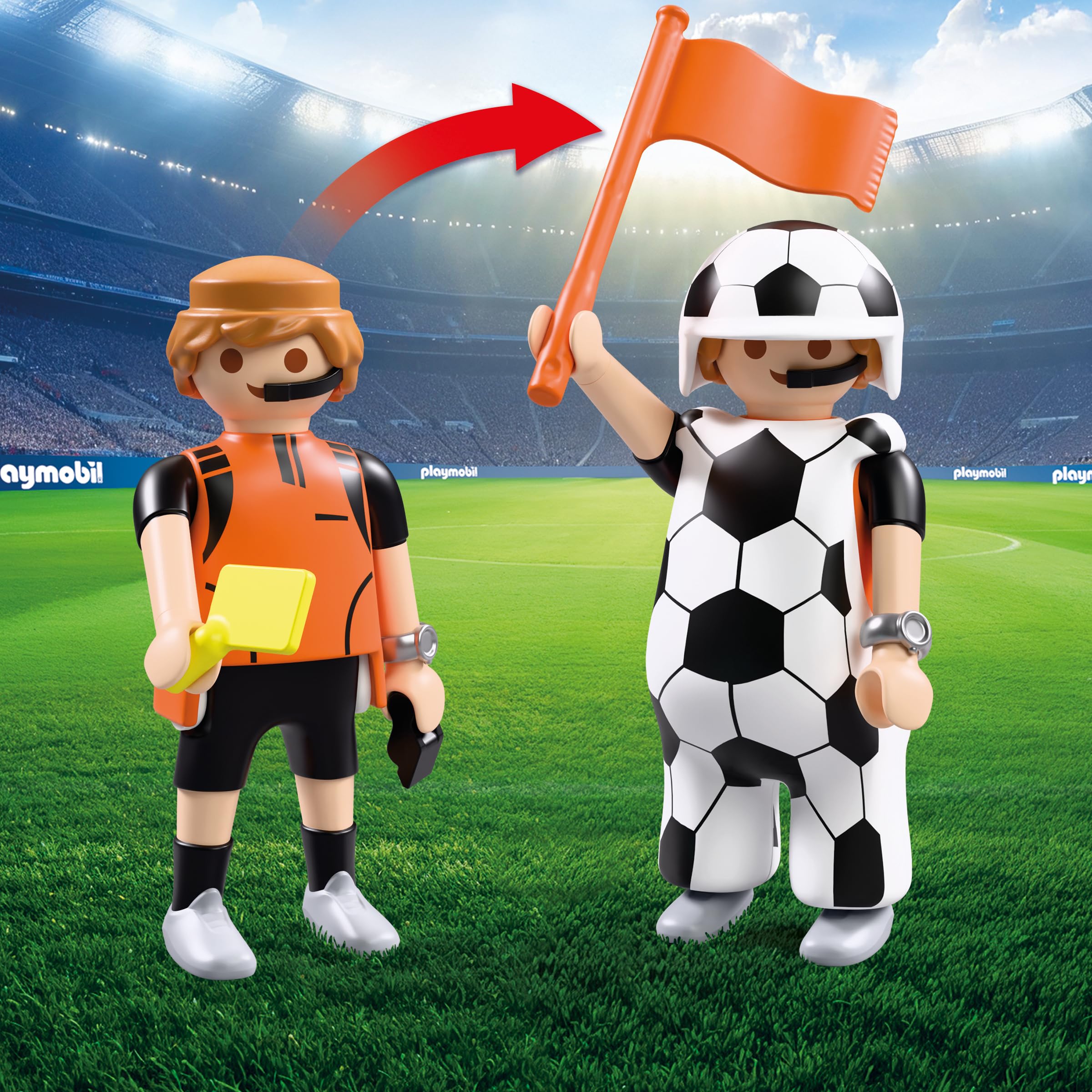 PLAYMOBIL | My Life | Fussball-Arena | Campo de fútbol con Mecanismo de Tiro y 2 porterías | Juguete de fútbol a Partir de 4 años | 72056 - 4