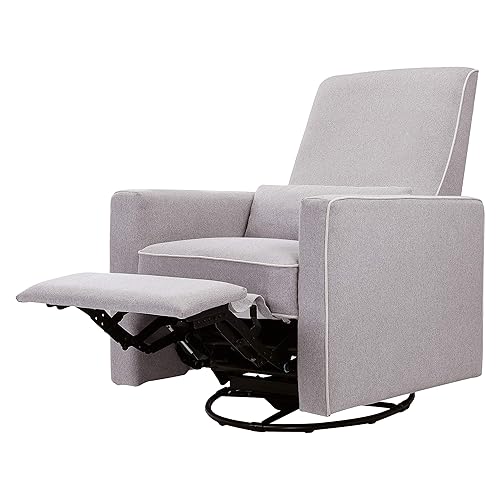 Miniatura 7 de Silla reclinable DaVinci Piper tapizado de uso general con vivos color crema gris Cream, Dark Gray, Gray With Cream Piping, Azul marino/flor y brillo