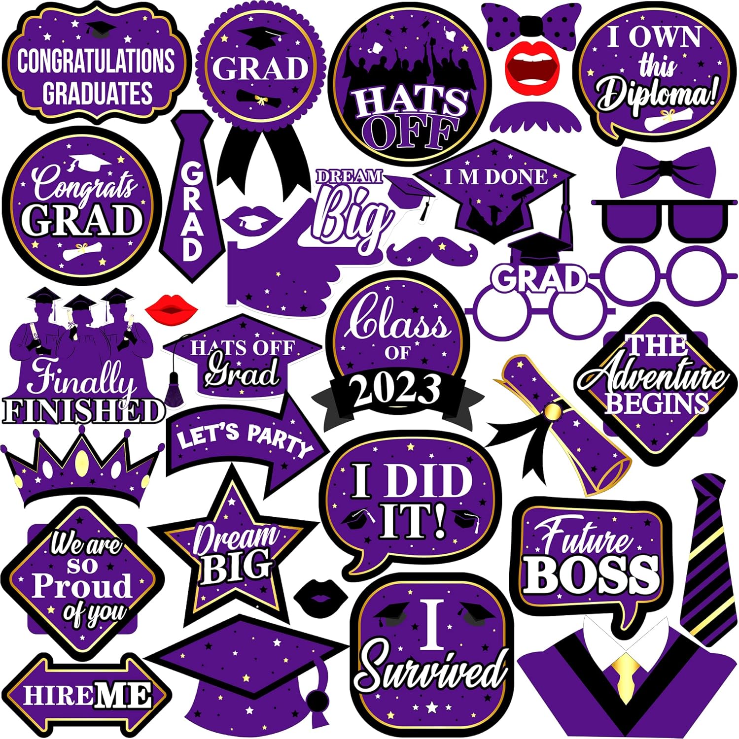 KatchOn, Graduation Photo Booth Props 2023 Xtralarge