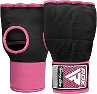Vista 7 de RDX - Guantes de boxeo con acolchado de gel, para hombres y mujeres, con correas de muñeca elásticas de 100 cm de largo, rápidos, puños protectores
