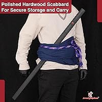 Vista 4 de Espada Ninja de corte de hierba Sasuke fabricada a mano Replica de espada Straitblade coleccionable de acero al carbono