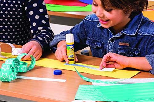 Uhu Colored Glue Stick, 0.74Oz Blue, Rubs On Blue & Dries Clear, Washable, Solvent Free, Screw On Cap, Pack Of 12, 9U 99602 #TOP4