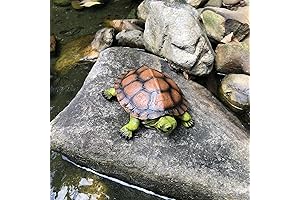 AB Color Ceramic Turtles Tortoise Sculptures, Resin Decoration for Garden