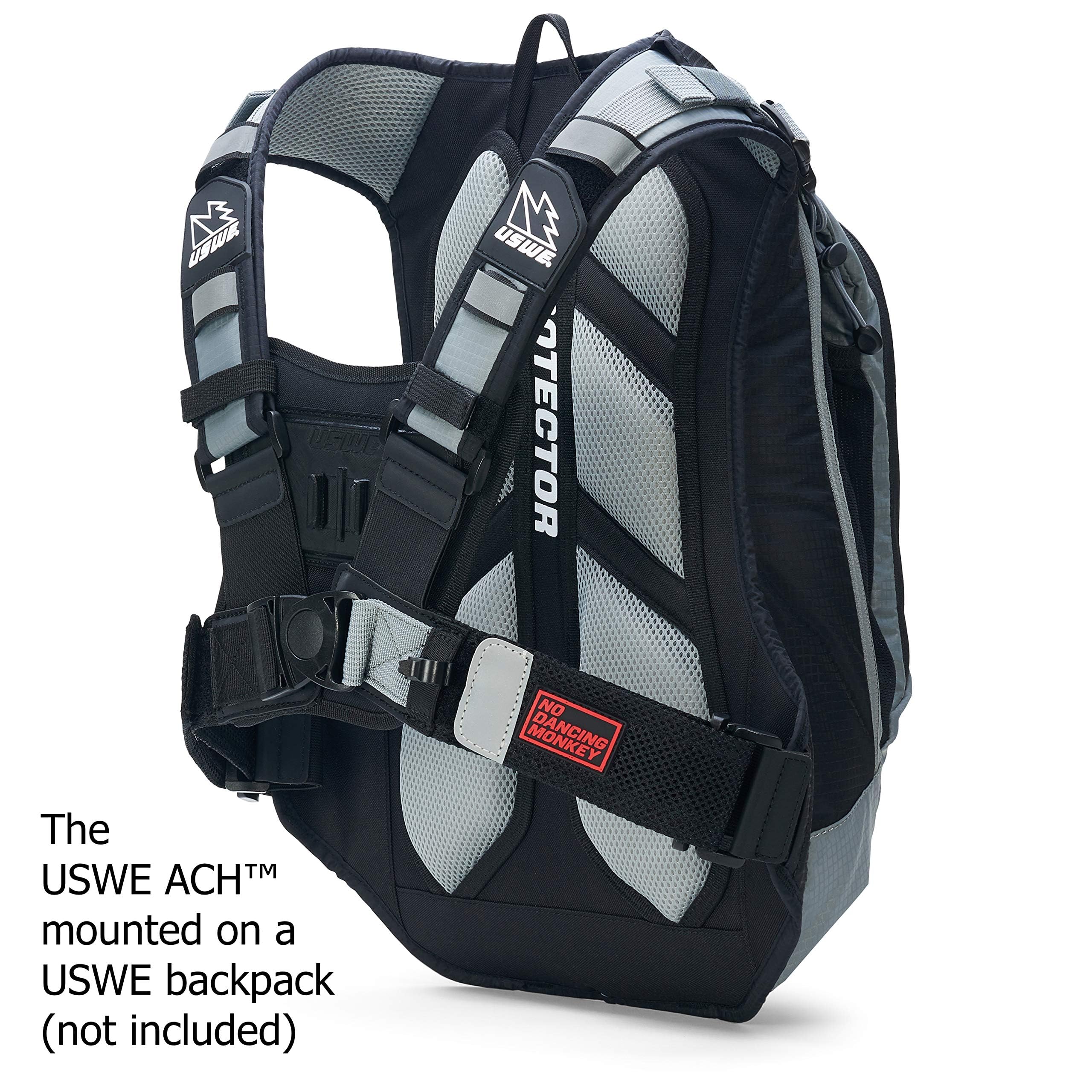 USWE Arnés para cámara de acción, compatible con todas las mochilas sin rebote y cámaras GoPro, montado en la parte delantera en el arnés del pecho (NDM 1 (M-XL))