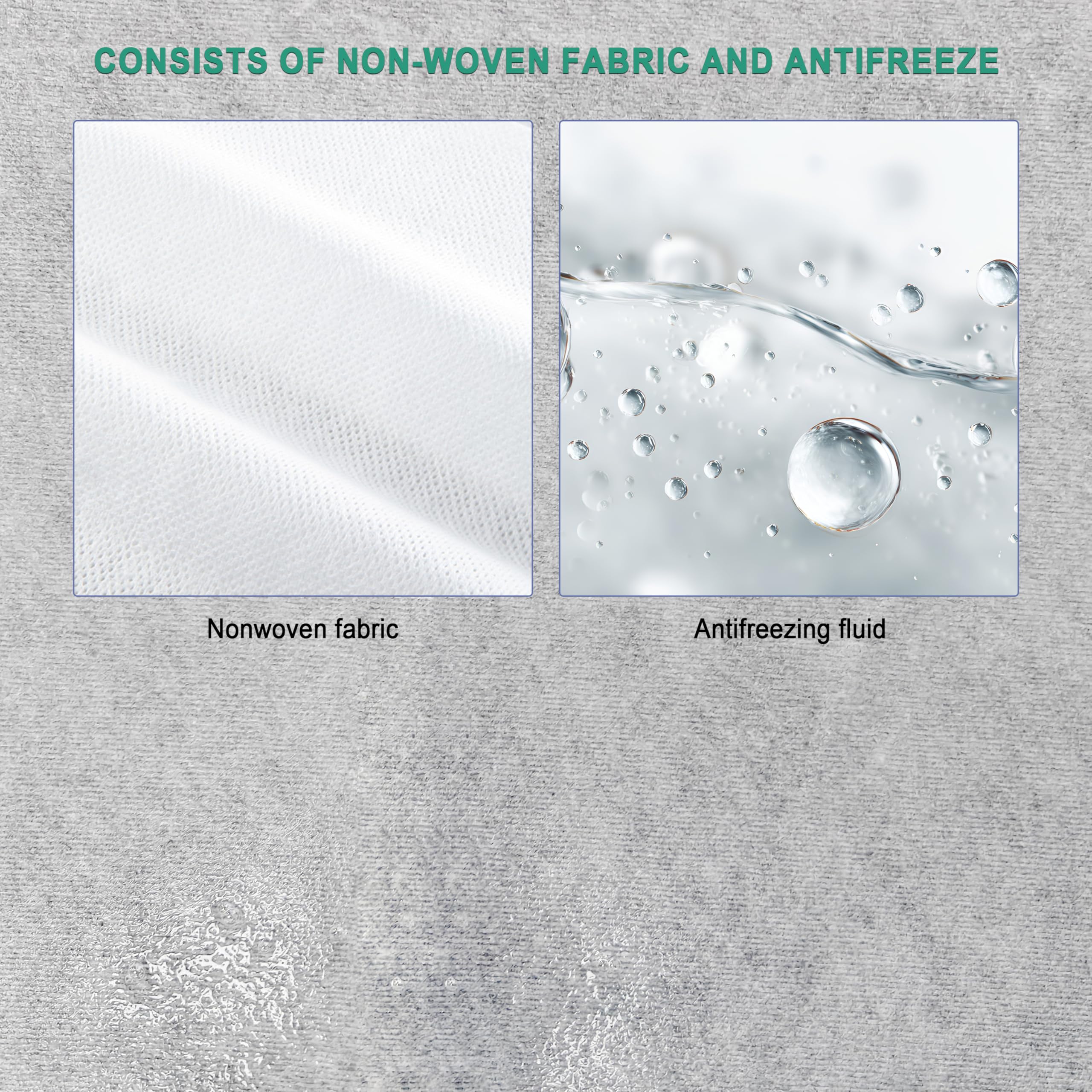 Elitzia Lot de 20 membranes antigel pour machine de congélation des graisses - Protège la peau - Professionnel - Cryolipolyse - Anti-gel - Grande taille - Sûr et confortable - ETB34 (34 x 42 cm)