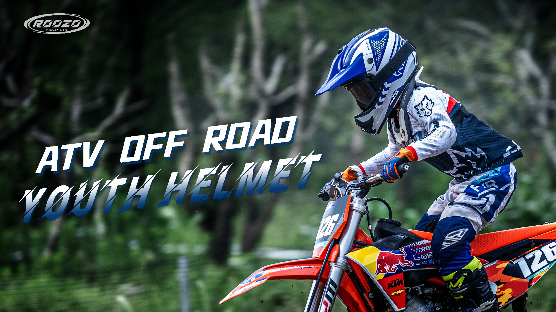 Amazon.com: ROOZO Youth Kids Dirt Bike Helmet DOT Certified - Full