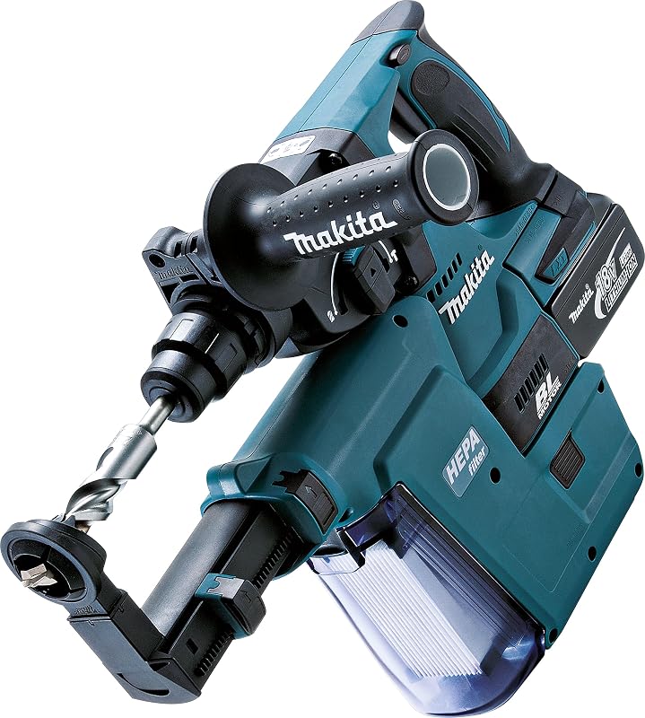 Makita DHR243RTJV (18V LXT SDS-Plus brushless, 2x5,0 Ah + aspiratore DX02)