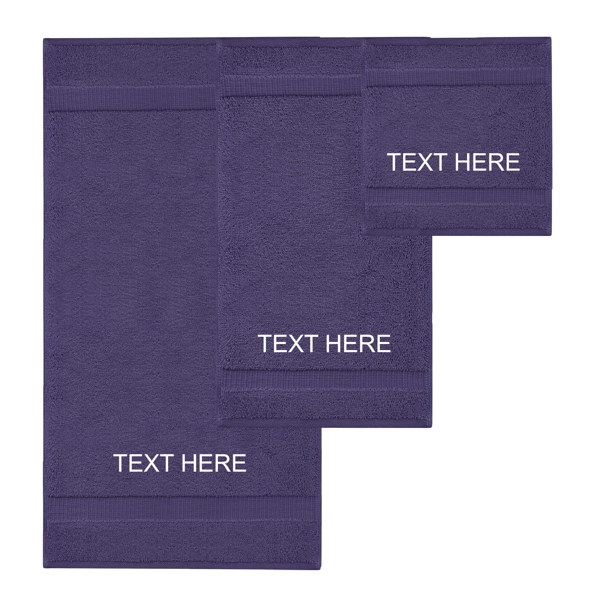 Photo 1 of Chakir Turkish Linens 6 Piece Towels Set, 100% Cotton Luxury Turkish Towels for Bathroom, Soft Absorbent Bath Towel Set with 2 Bath Towels 2 Hand Towels 2 Washcloths, Plum