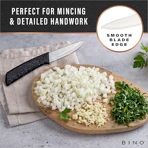 Miniatura 6 de BINO Juego de cuchillos para pelar y usar con mármol de 2 piezas SS