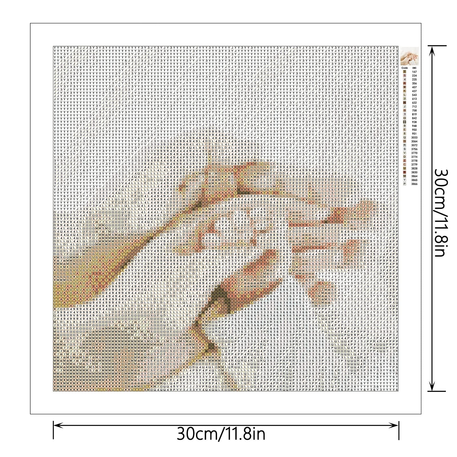 YSCOLOR Diamond Painting 2019 Date Complet 5D DIY Diamant Peinture Parents Bébé Main Broderie Point De Croix Strass 2019 Peinture Décor Cadeau 30X30Cm