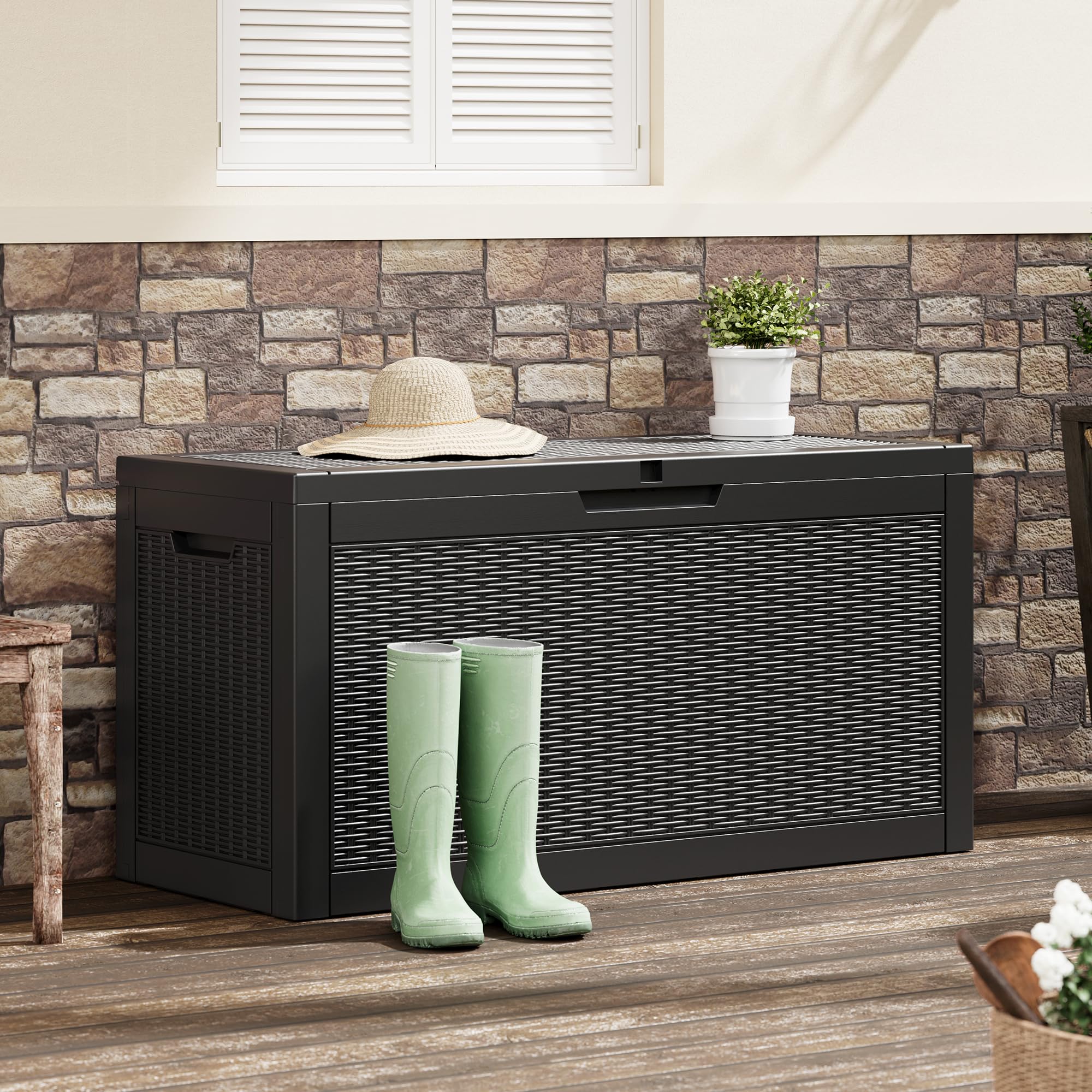 Amazon.com : Outdoor Storage Box, 60 Gallon Outside Deck Box