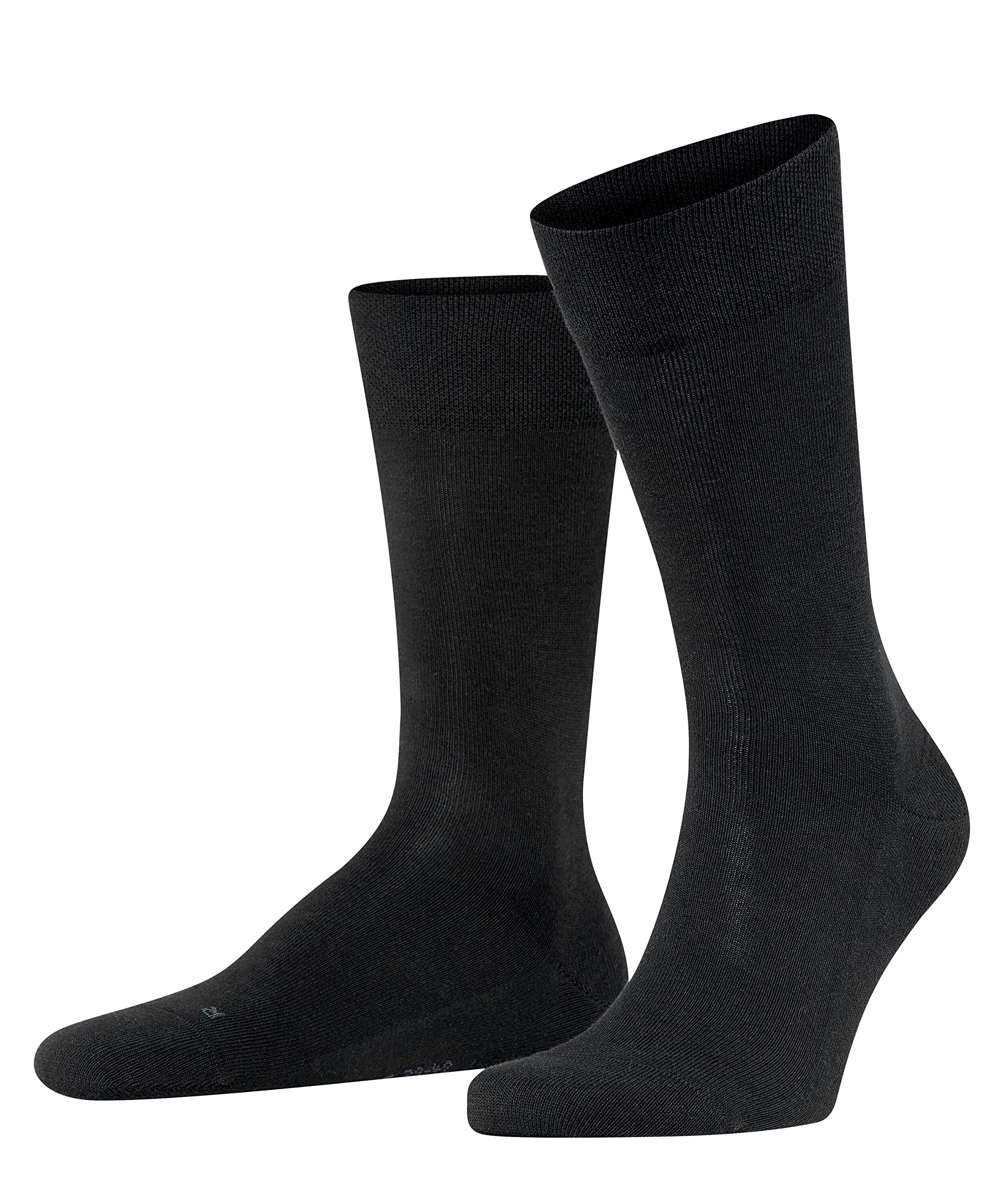 FALKE Men's Sensitive London Socks, Cotton, Black (Black 3000), 5.5-8 (1 Pair)
