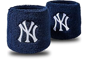 Franklin Sports Yankees MLB Team Licensed Baseball Wristbands