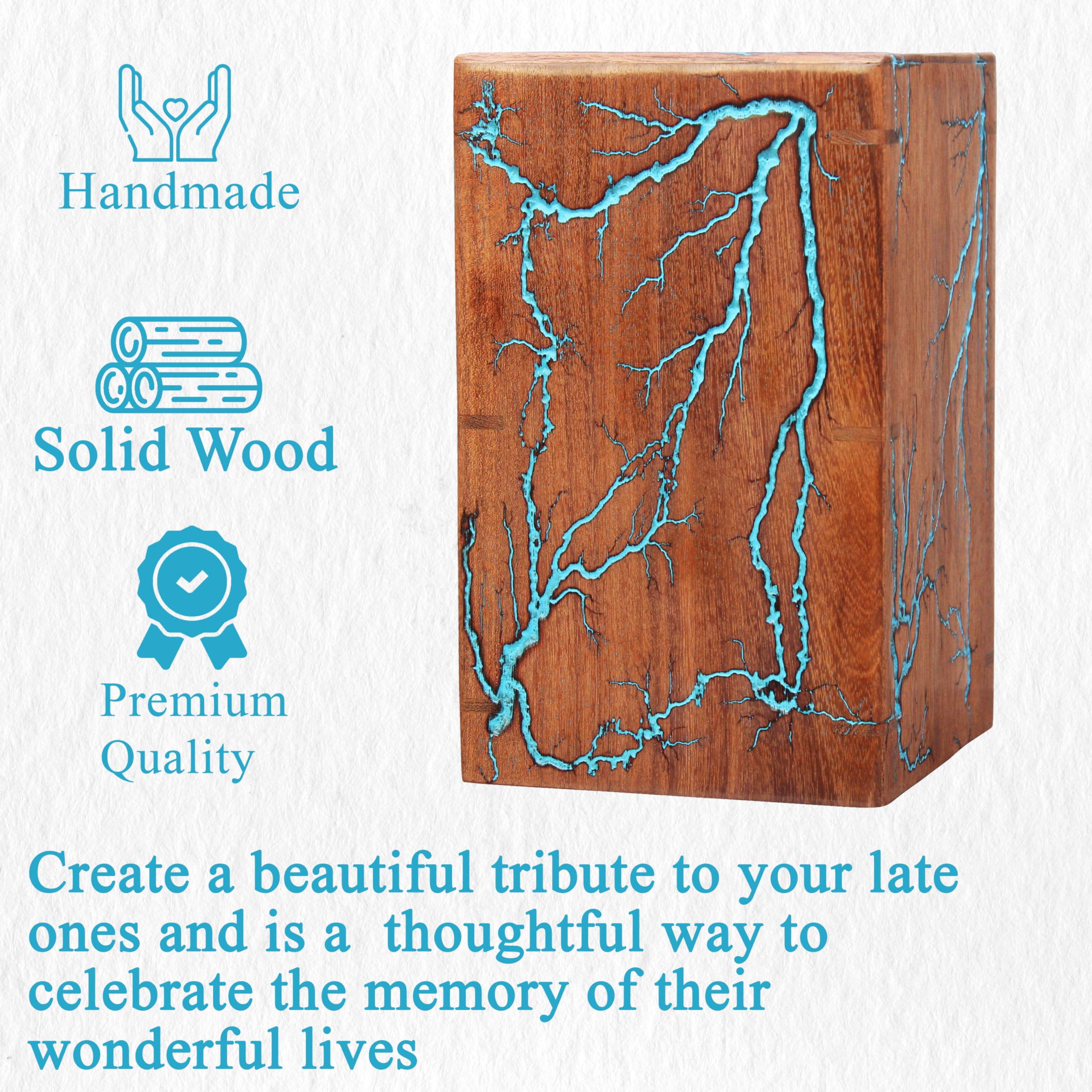Urnas para cenizas de cremación, urnas para adultos, urnas de madera para cenizas adultos y machos, urna decorativa pequeña para hombres y mujeres (modelo 4, recuerdo)