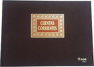 Dohe 9917 - Libro de contabilidad, cuentas corrientes, folio apaisado
