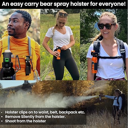 Miniatura 5 de UDAP Pepper Power Magnum Bear Spray Self Defense Deterrent with Holster for Camping, Hiking, Fishing, Powerful Blast Pattern, 30 ft Fog Barrier,