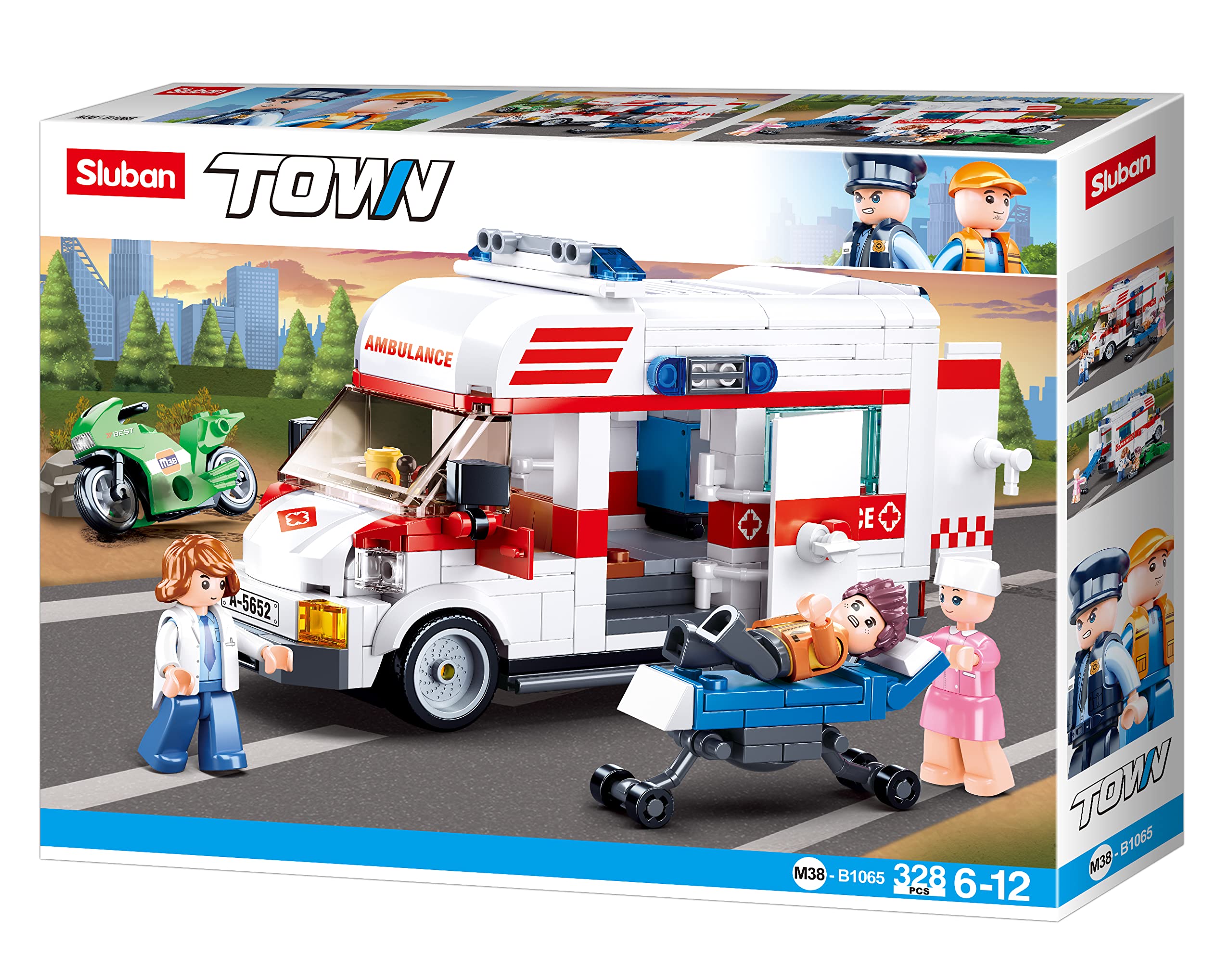 SLUBAN M38-B1065 Town Ambulance 328pcs
