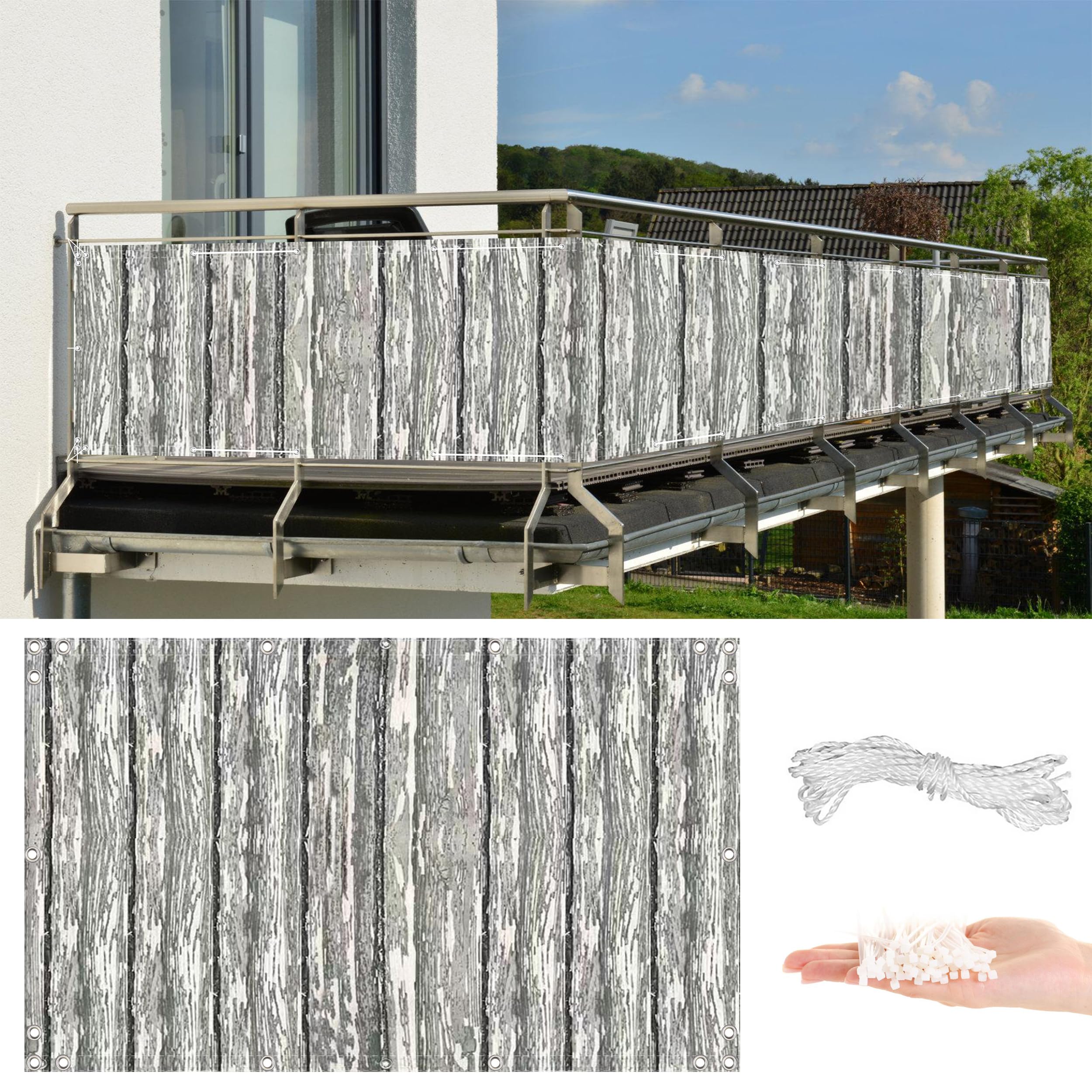 4ft x 25ft schermo per recinzione Privacy verde scuro 88% bloccare il parabrezza esterno rete recinzione rete 150gsm
