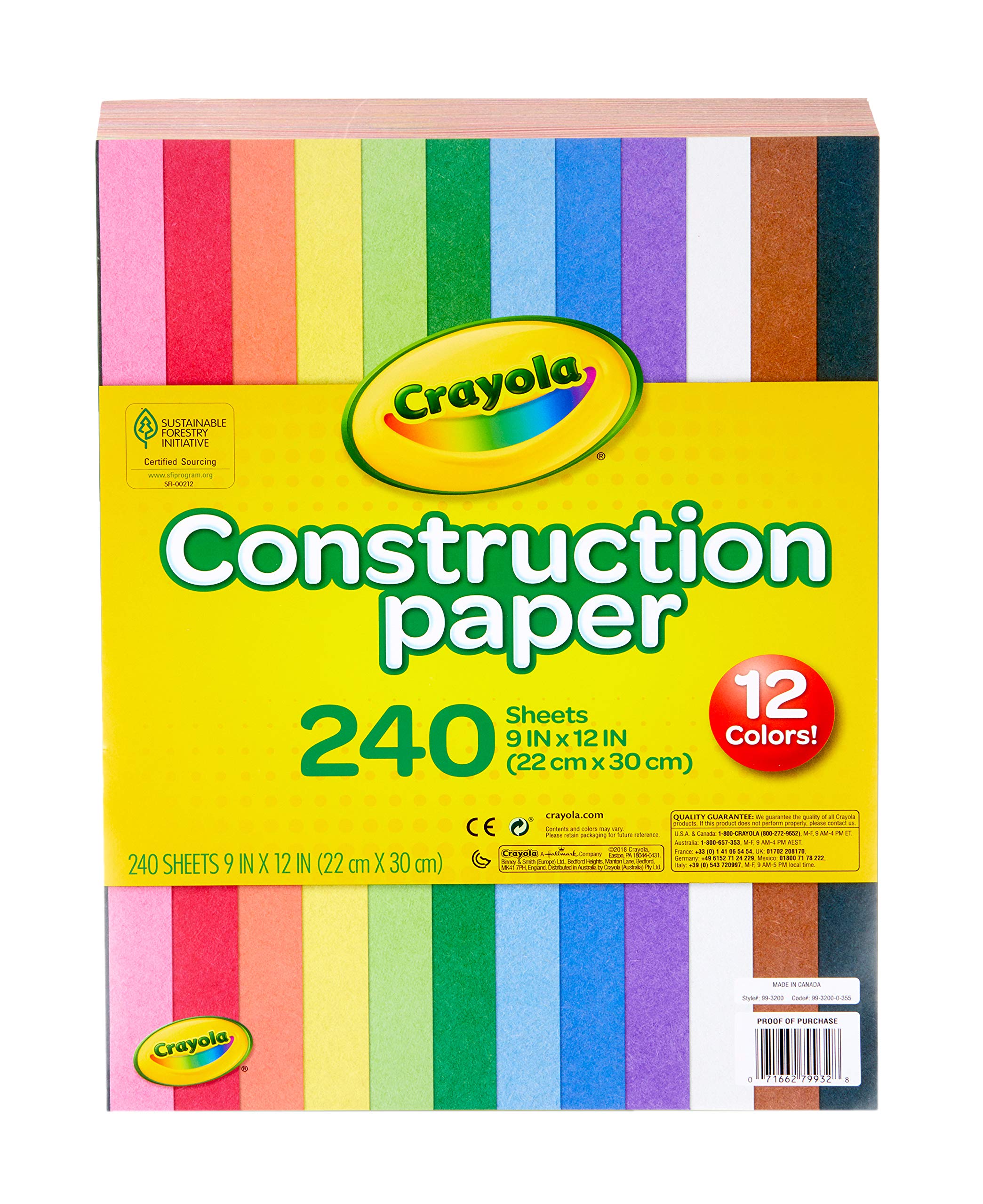 Crayola Construction Paper, 240 Count