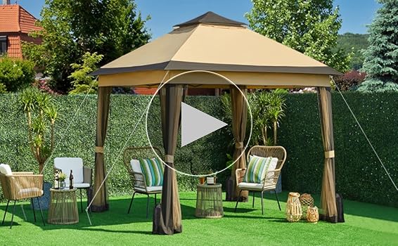 Amazon.com : Yaheetech 11x11 Pop Up Gazebo Outdoor Canopy