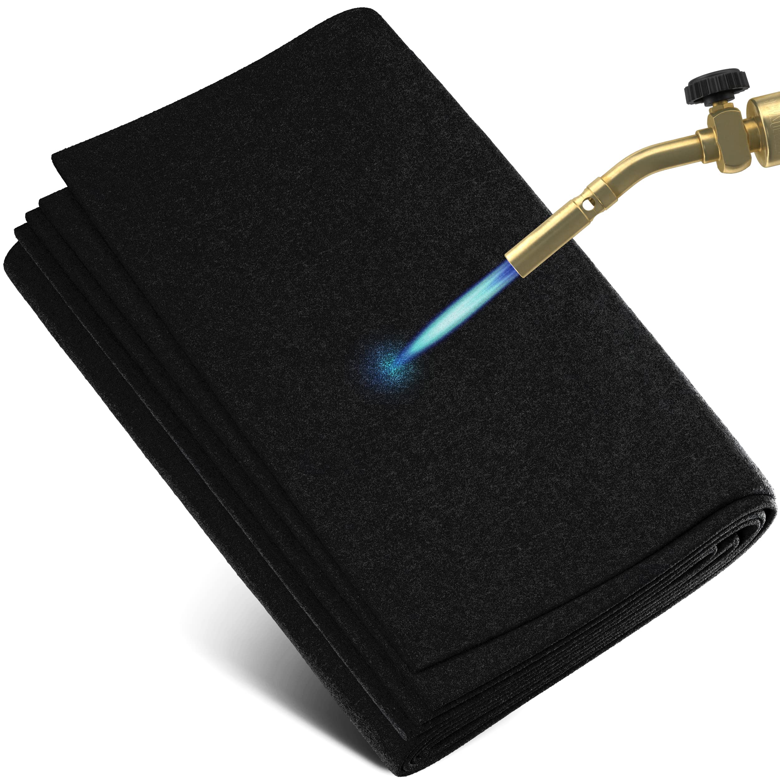 Evocamp Colour: Black Fireproof Mat 60 X 60 Cm - Heat Protection Mat Heat Resistant Up To 982 °C - Soldering Mat As Fireproof Mat For Safe Fire Protection - Fire Protection Mat As Ideal Fire Protection Mat - Black