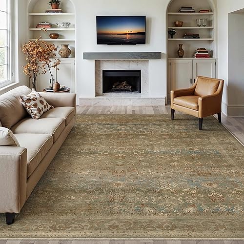 Miniatura 9 de PureCozy Alfombra de área rosa de 2 x 3 pulgadas, lavable para interiores, alfombra de pelo bajo, alfombra floral de granja, alfombra bohemia