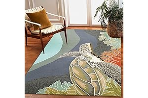 Coastal Turtle Accent Rug