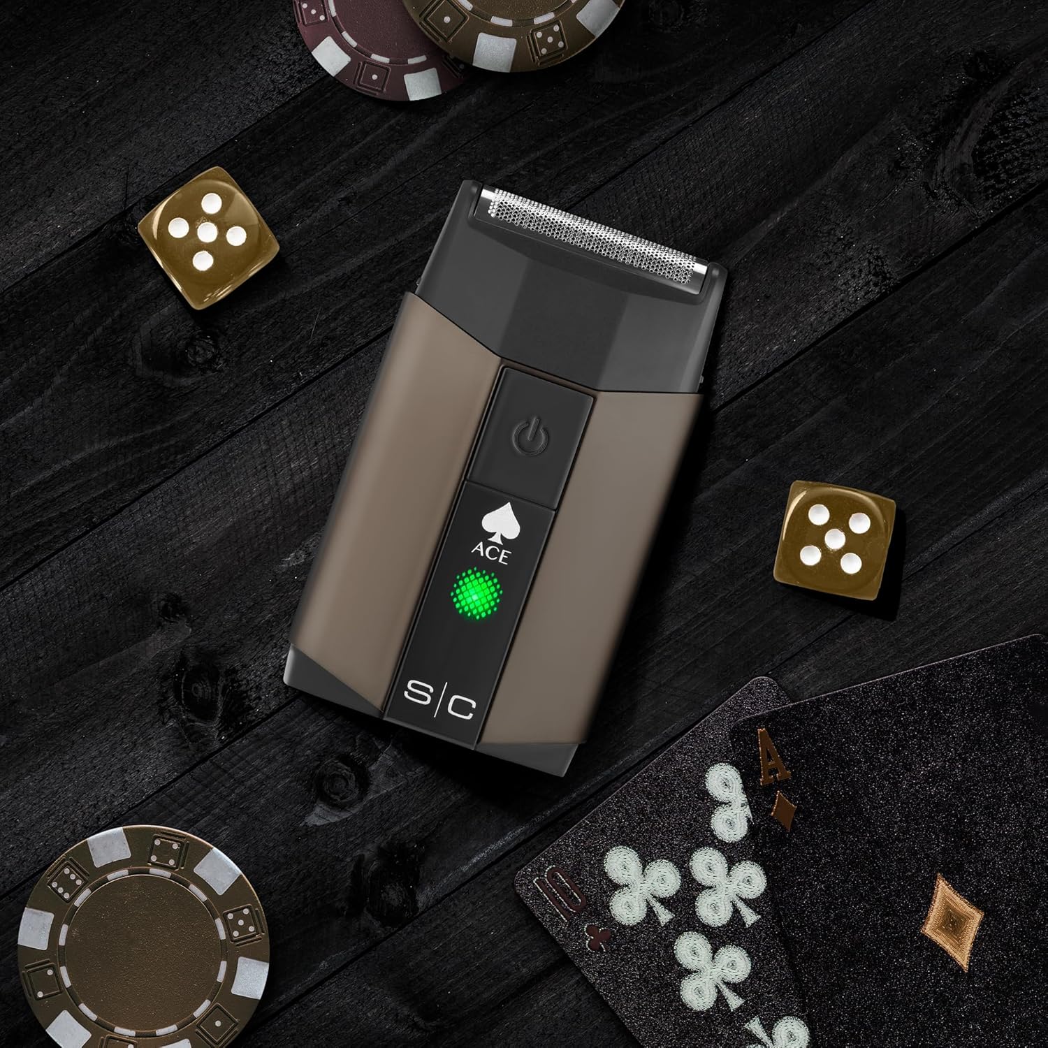 Stylecraft Ace Cordless Hair Clipper for Men, Single Foil Shaver with Integrated Trimmer, USB-C Rechargeable, Lightweight Ergonomic Grip