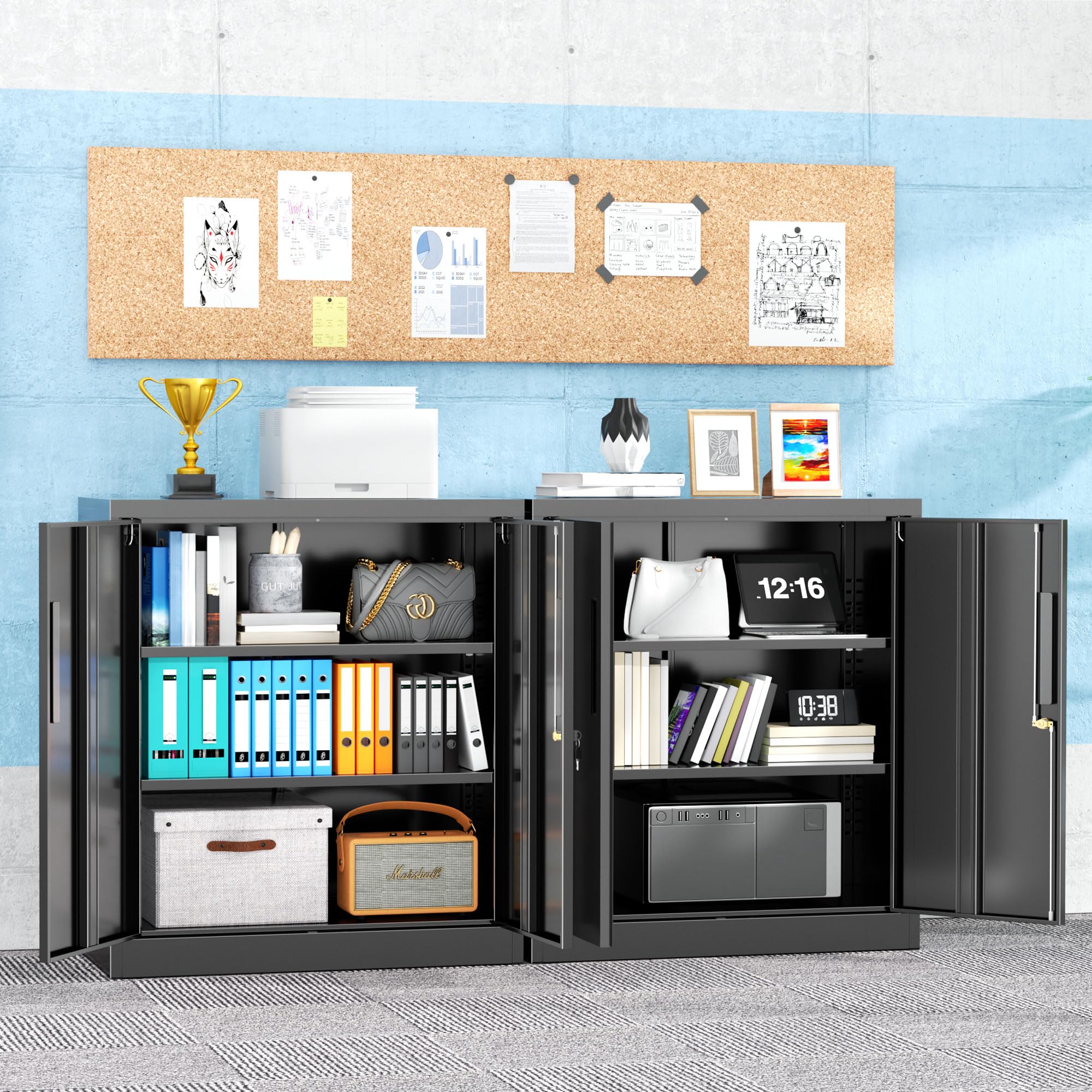 Amazon.com: Superday Locking Metal Cabinet, 36