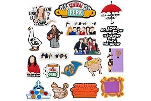 Cartoon Shoe Decoration Charms Inspired by the Popular TV Show Friends