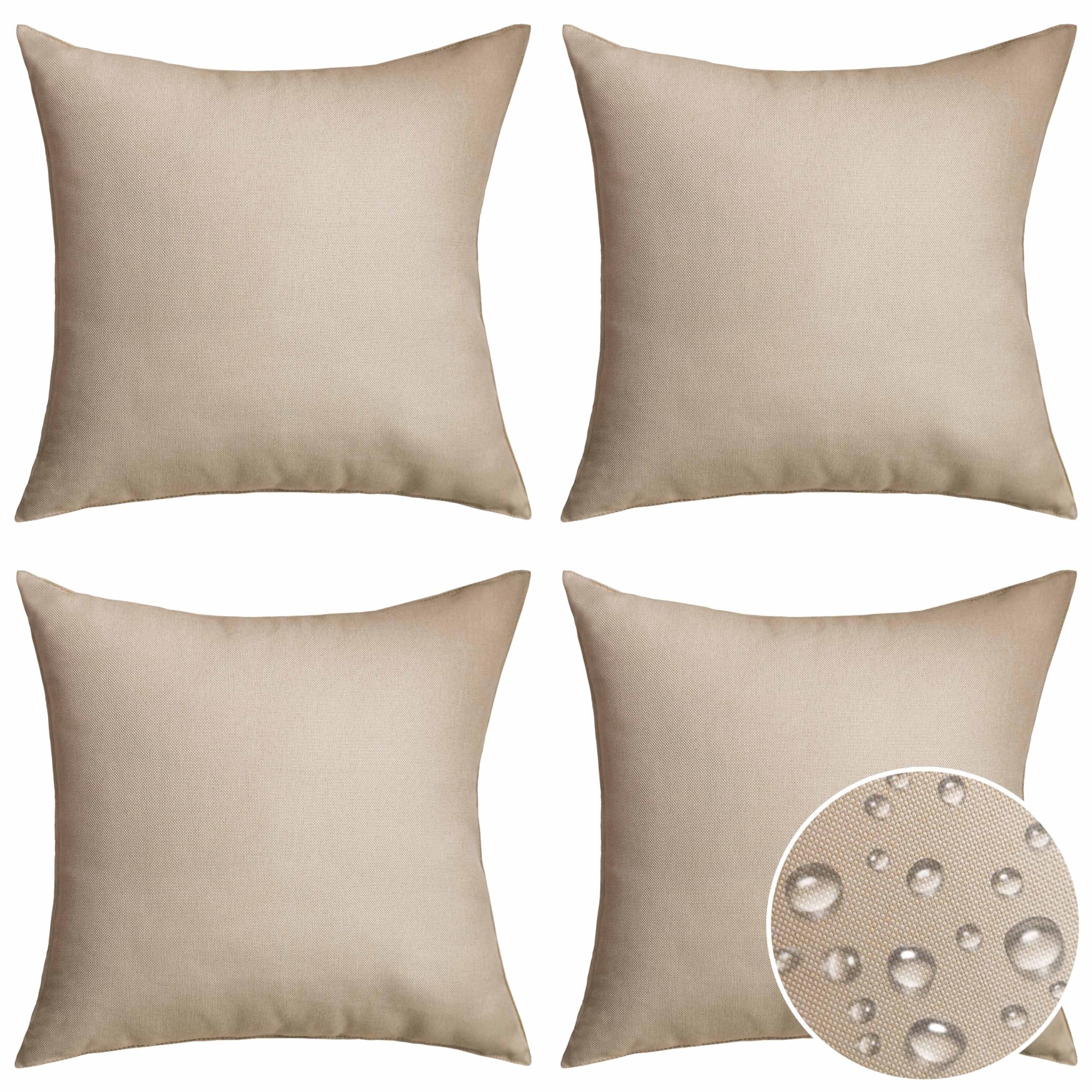 Housses de coussin en lin pour jardin et terrasse Home Brilliant